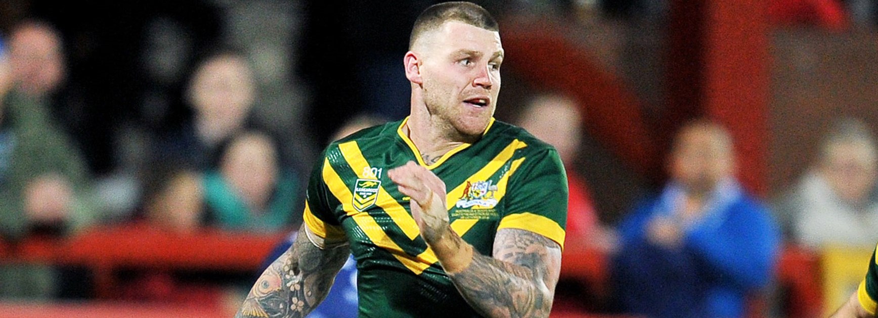 Kangaroos centre Josh Dugan was taken from the field with concussion in Australia's win over Scotland.