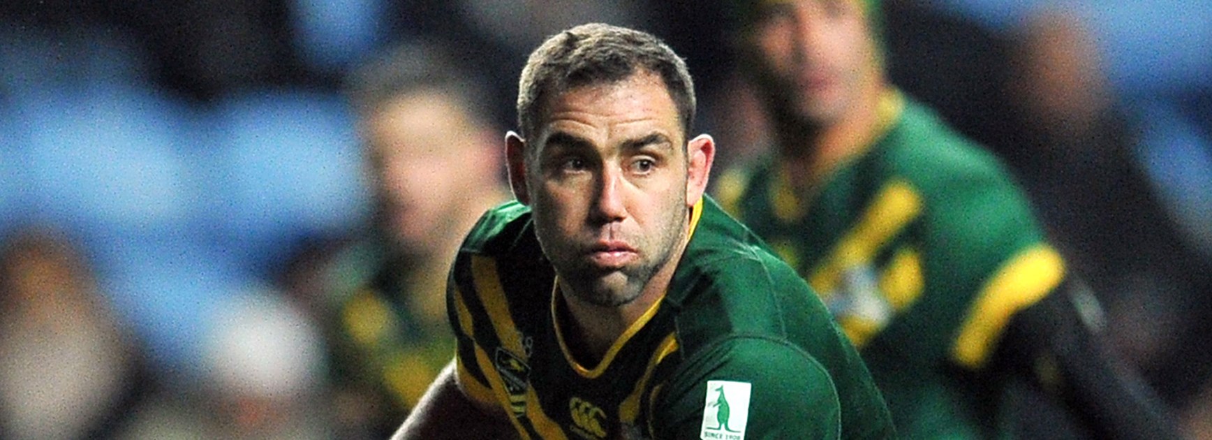 Kangaroos captain Cameron Smith in action against the Kiwis in the Four Nations in Coventry.