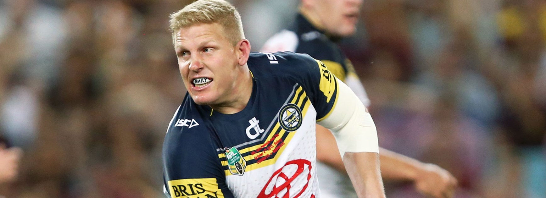 Cowboys prop Ben Hannant in action during the 2015 NRL grand final.