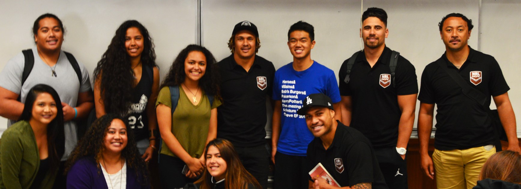 NRL Education and Wellbeing Manager Nigel Vagana led a trip for Four Indigenous and Pasifika NRL players to the USA and UCLA.