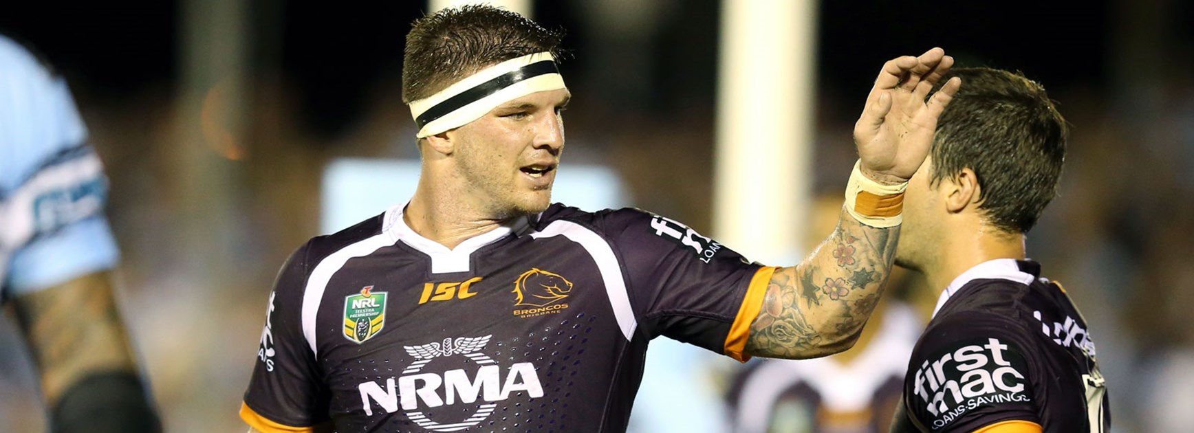 Josh McGuire during the Broncos' Round 1 win over the Sharks.