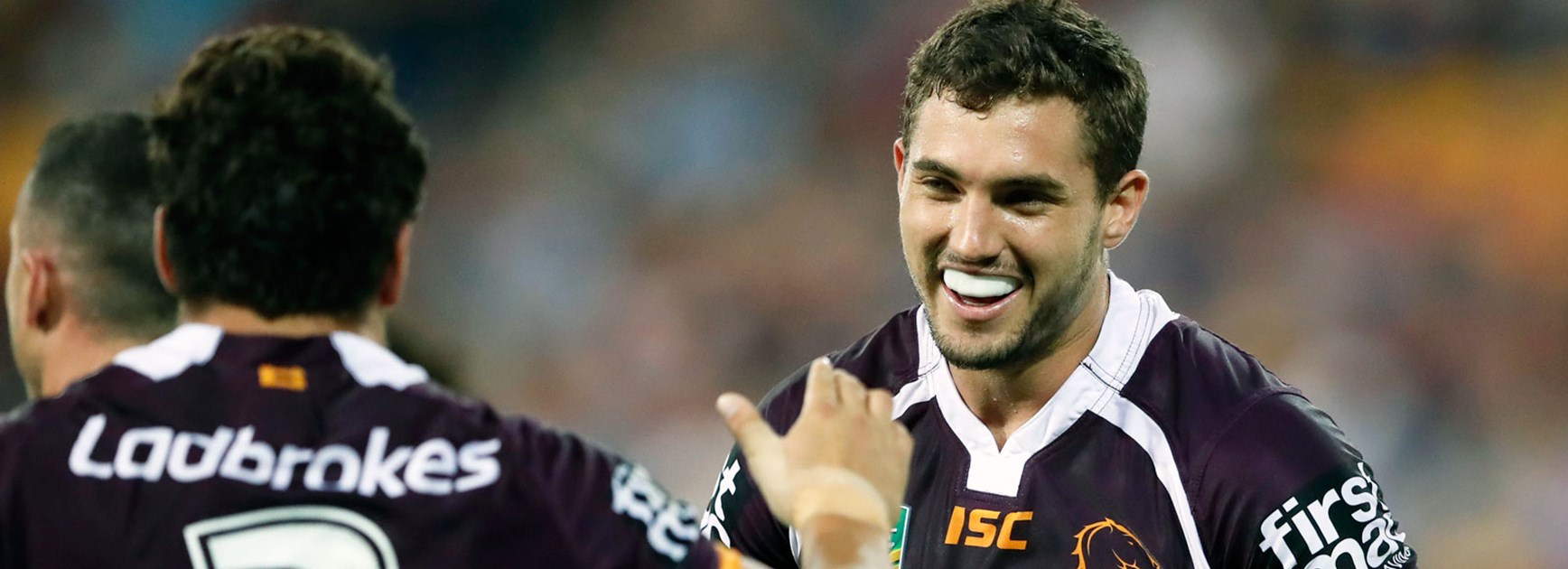 Broncos winger Corey Oates in the first half of his side's Round 2 clash with the Cowboys.