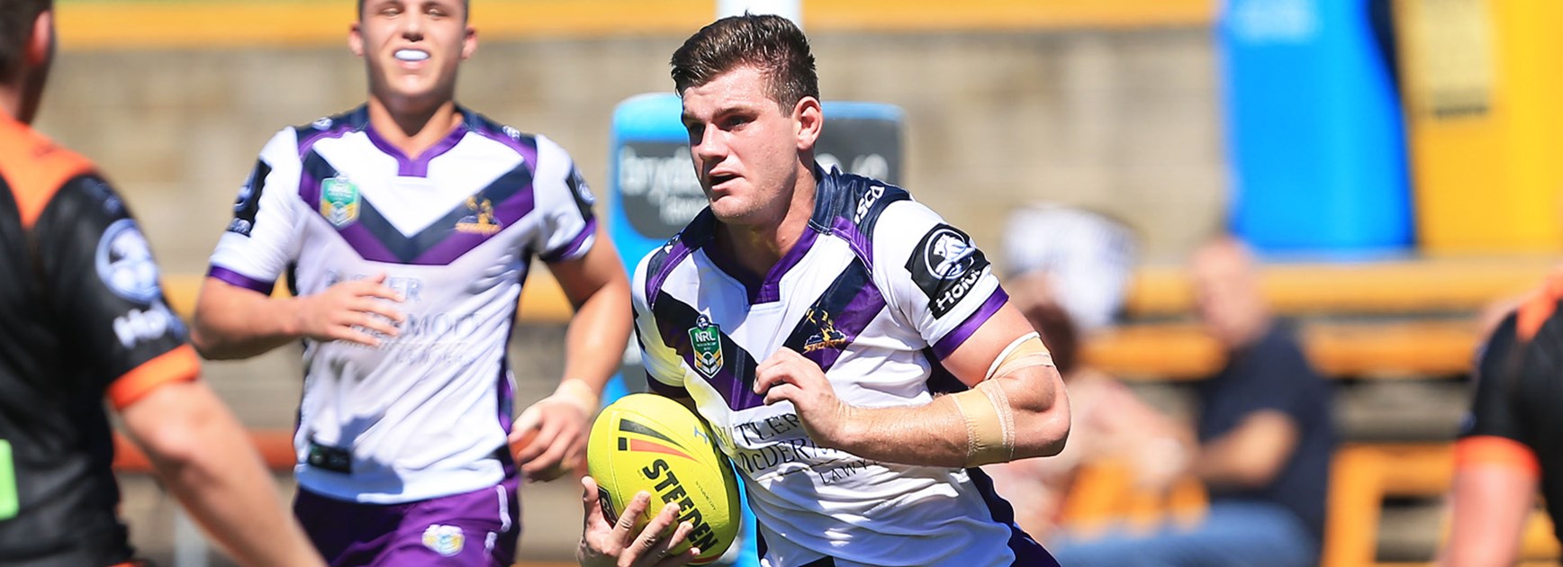 Beau Fermor in action for the Melbourne Storm Holden Cup side.