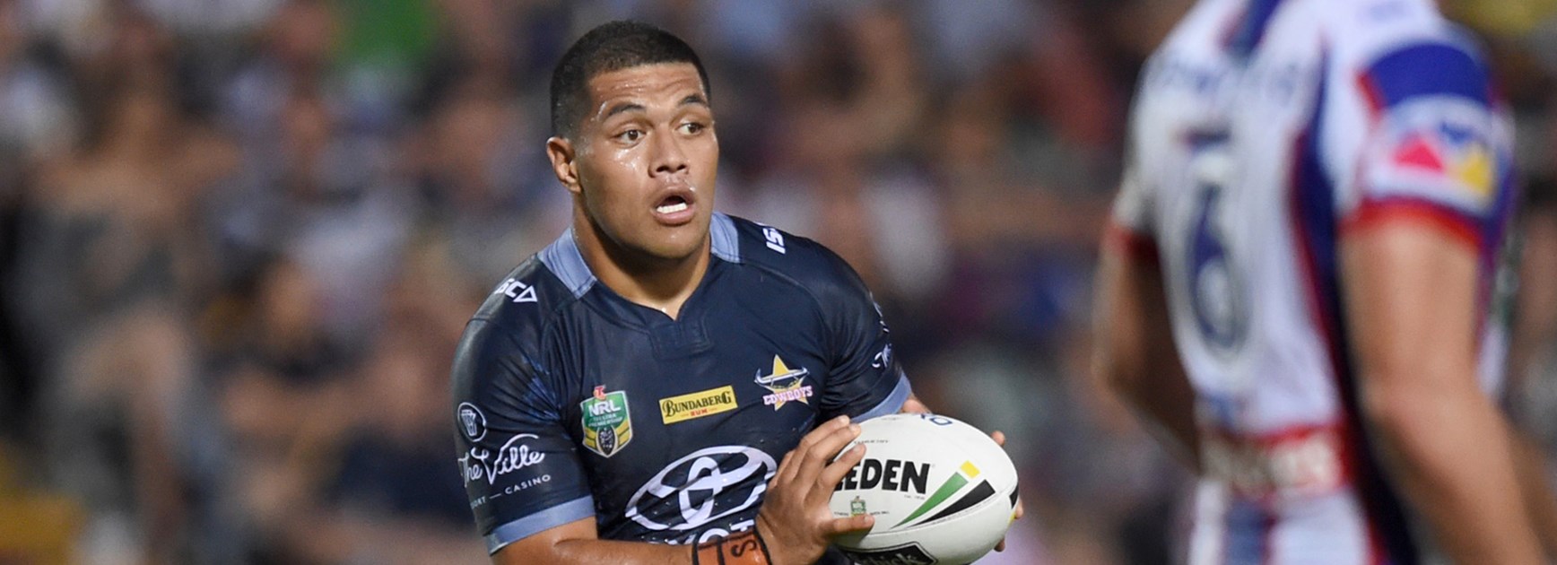 John Asiata impressed in the halves again for the Cowboys against Newcastle.