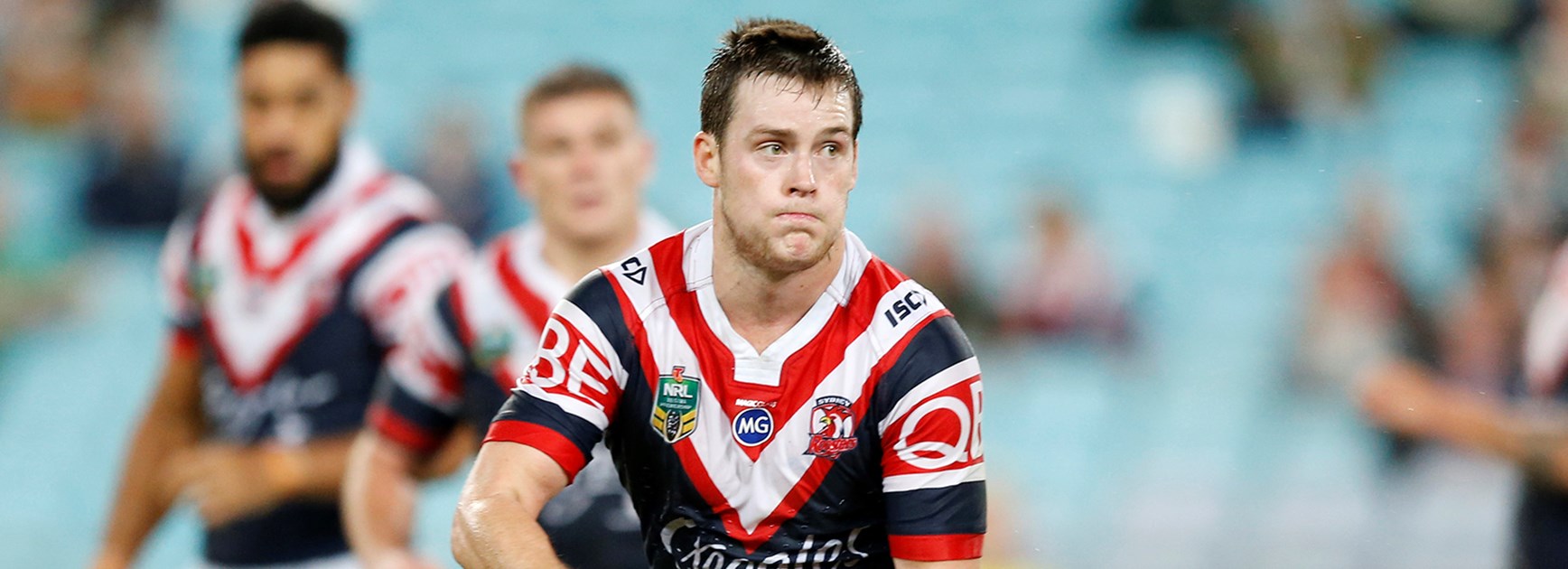 Sydney Roosters five-eighth Luke Keary in action against the Rabbitohs in Round 4.