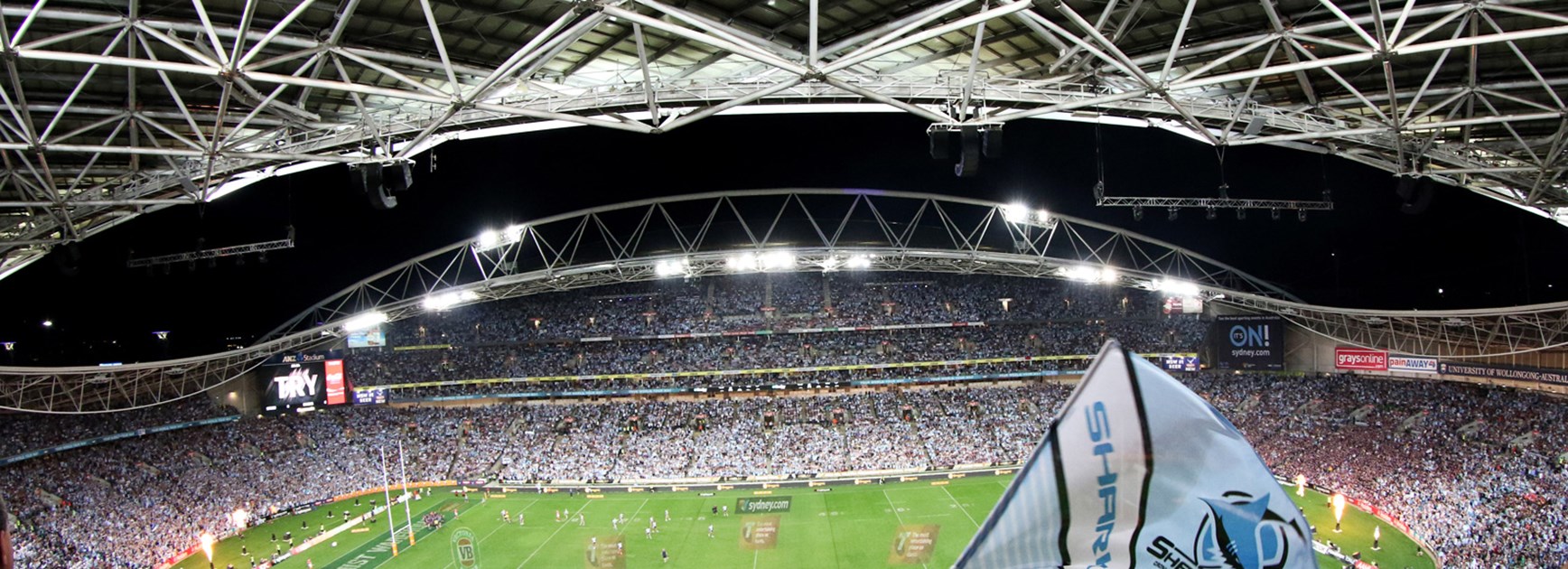 The crowd at the 2016 NRL Grand Final.