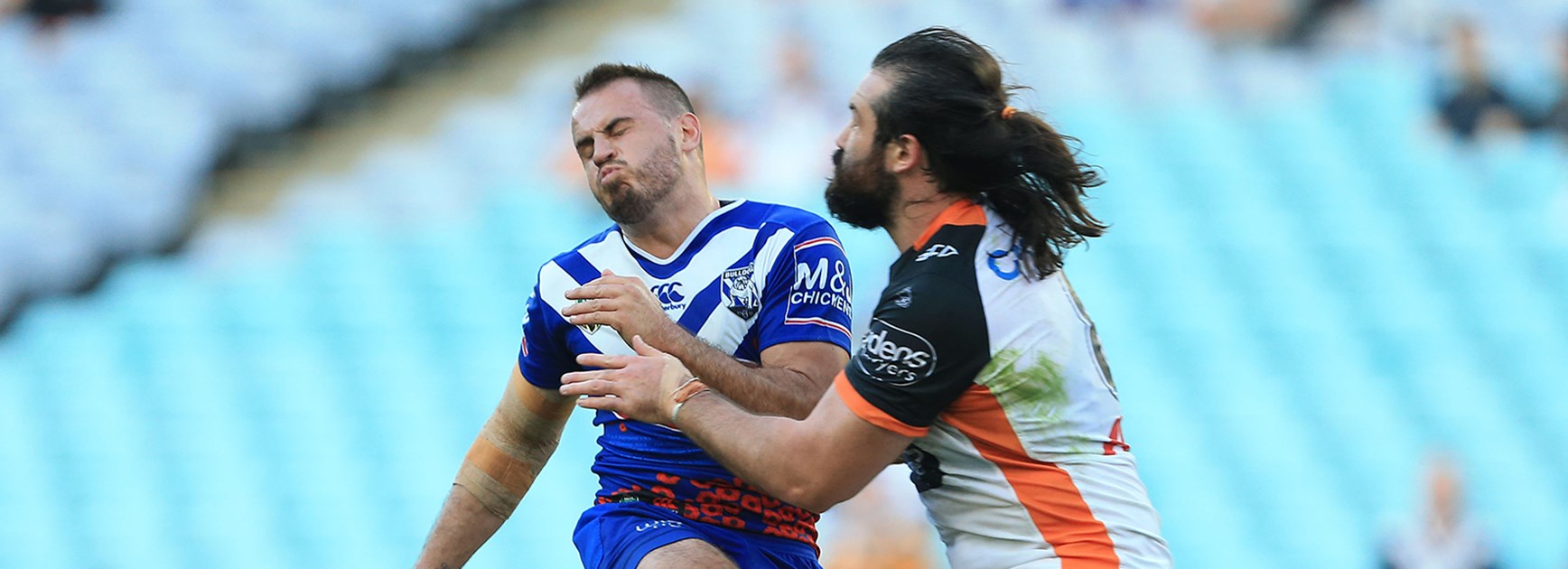 Wests Tigers recruit Josh Reynolds and new Bulldogs prop Aaron Woods are set to face off in Round 12 in 2018.
