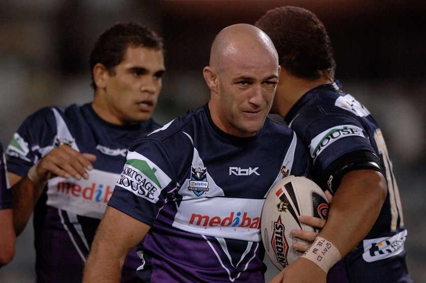 Storm stalwart Matt Geyer with a young Greg Inglis in 2007.