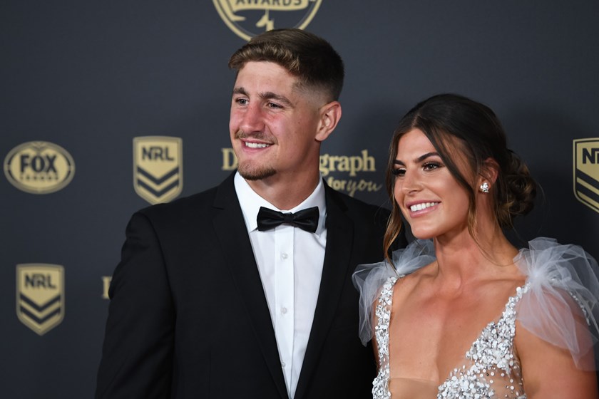 Zac Lomax and Jessica Sergis arrive in style at the Dally Ms.