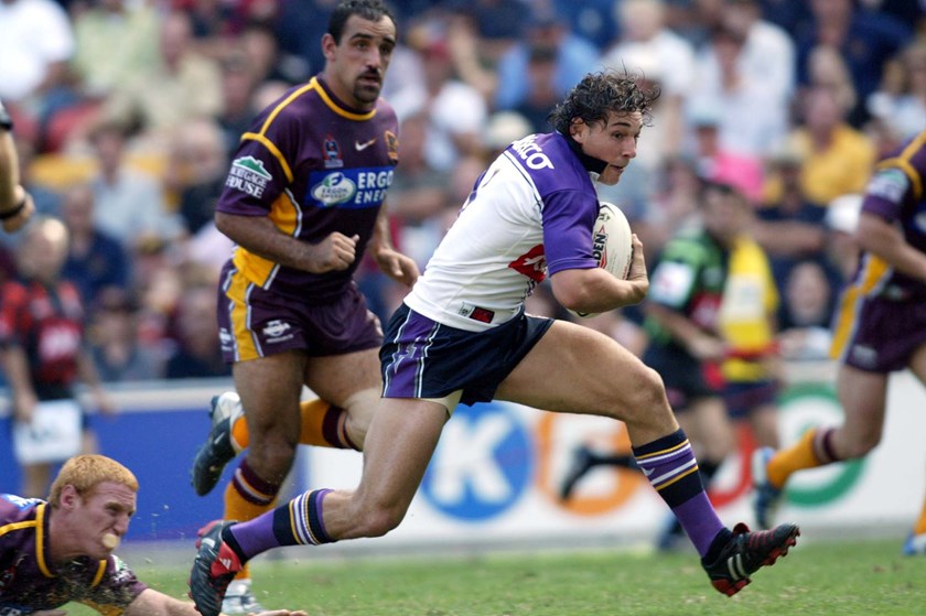 Billy Slater scored 14 tries in 22 games in 2004 but injury cost him a Tri-Nations trip.