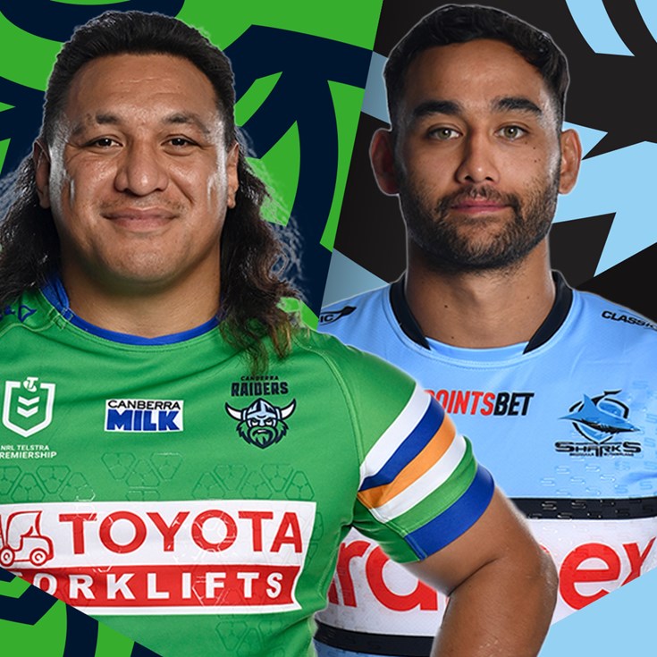Raiders v Sharks: Weekes in for Fogarty; Rudolf ruled out