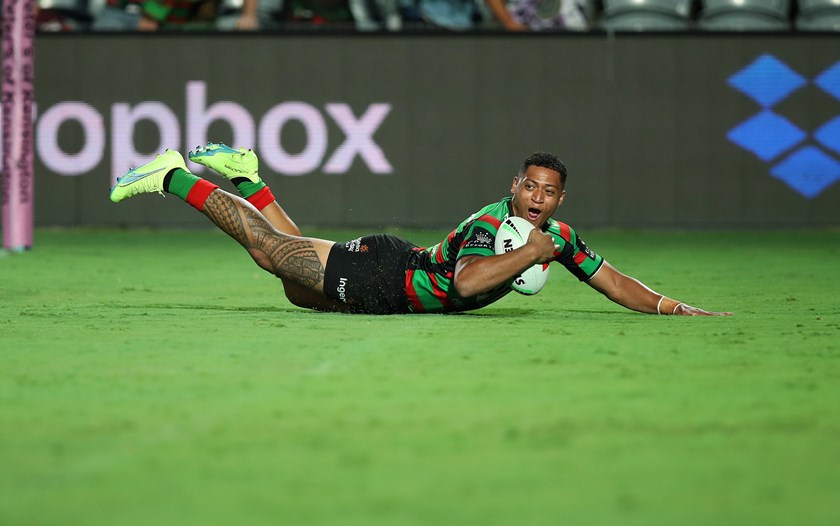 Dion Teaupa starred for the Rabbitohs in the 2023 Charity Shield
