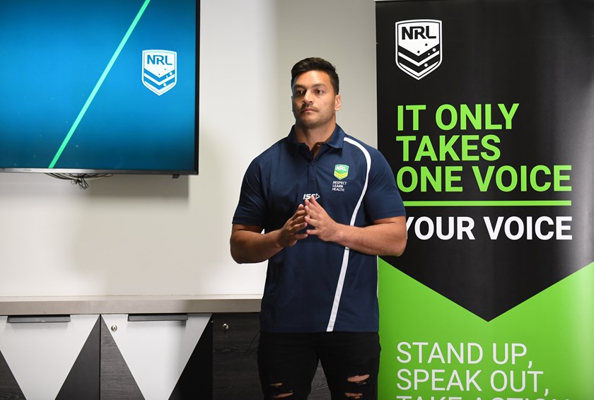 Broncos foward Alex Glenn has committed to speaking out against violence.