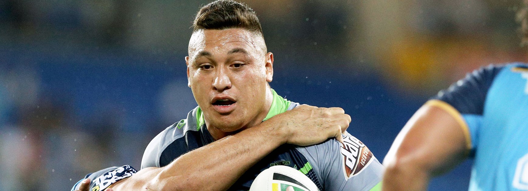 Raiders back-rower Josh Papalii against the Titans.
