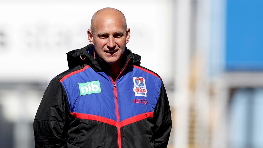 Newcastle Knights coach Nathan Brown.