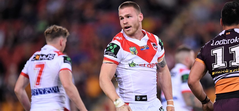 Dragons centre Euan Aitken.