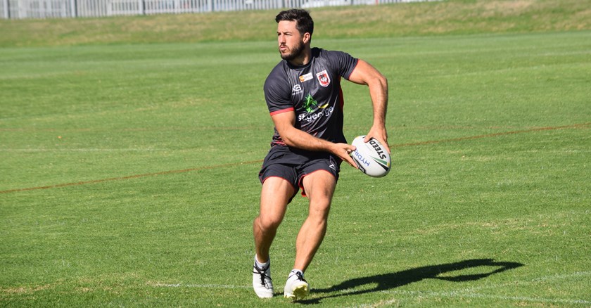Ben Hunt in pre-season training.