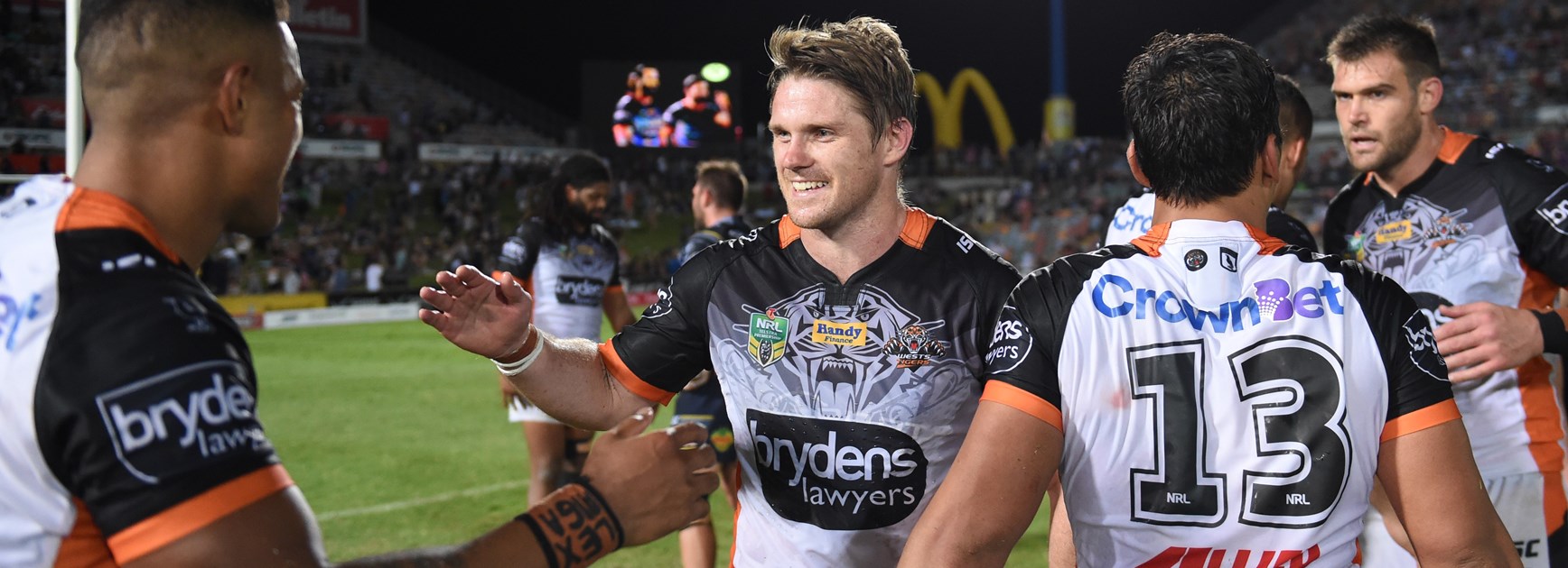 Wests Tigers second-rower Chris Lawrence.