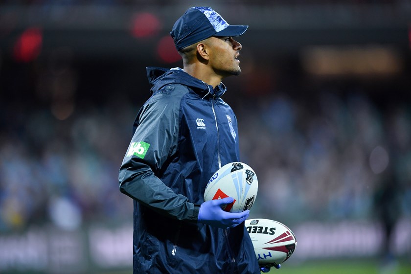 Crichton was a ball boy at Suncorp Stadium during the COVID affected 2020 Origin decider