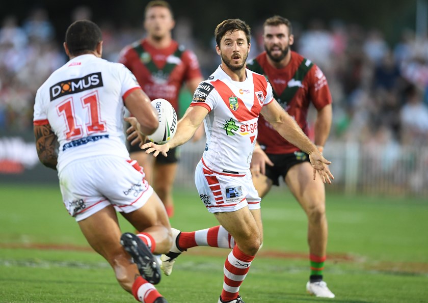 Ben Hunt in action for the Dragons.