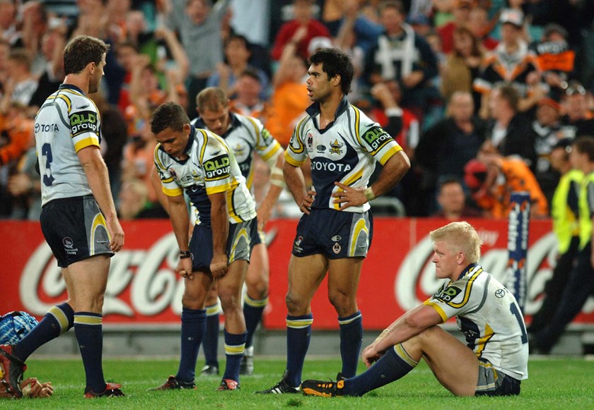 The Cowboys were valiant but outclassed in the 2005 grand final.
