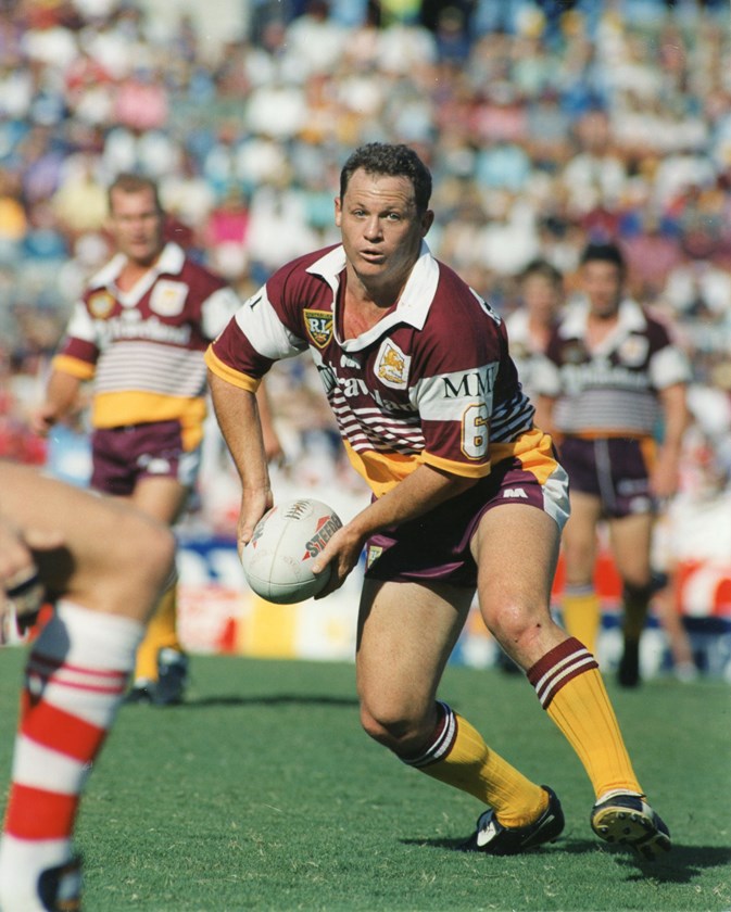Kevin Walters playing for the Broncos.