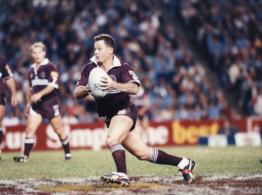 Kevin Walters playing for the Maroons.