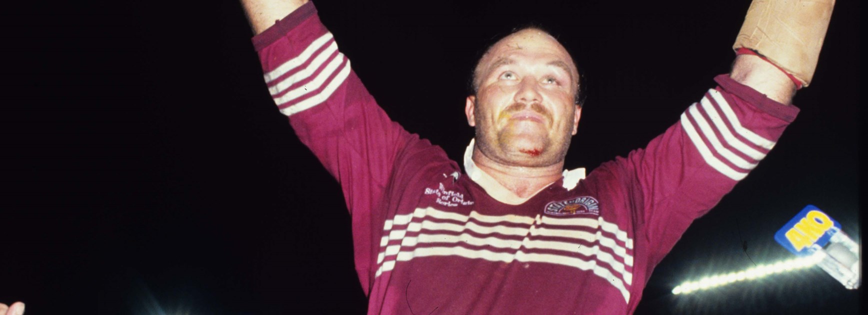 Maroons legend Wally Lewis after winning the 1991 series.