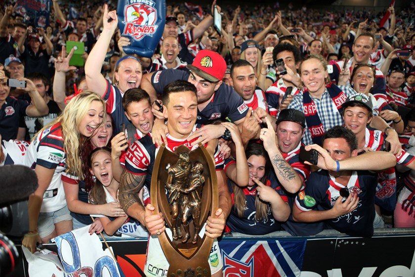 SBW helped the Roosters to the 2013 NRL premiership.