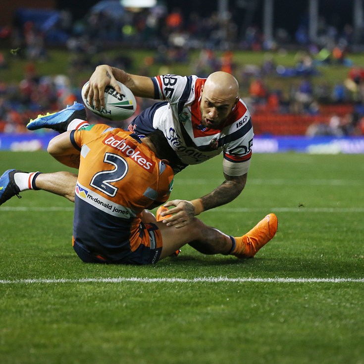 Ferguson bags a double as Roosters edge Knights