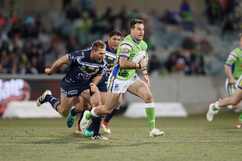 Raiders speedster Michael Oldfield.