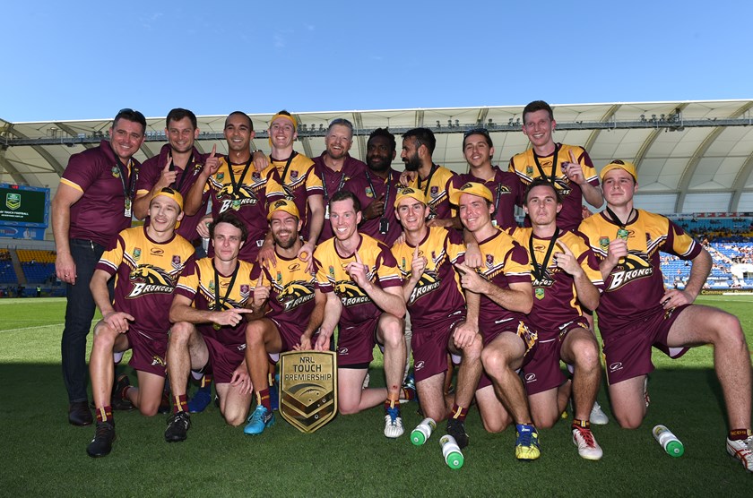 The victorious Brisbane Broncos touch side.
