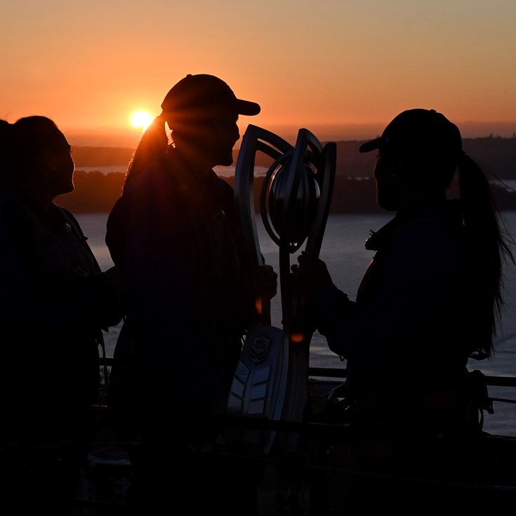 NRLW stars climb Sydney Harbour Bridge