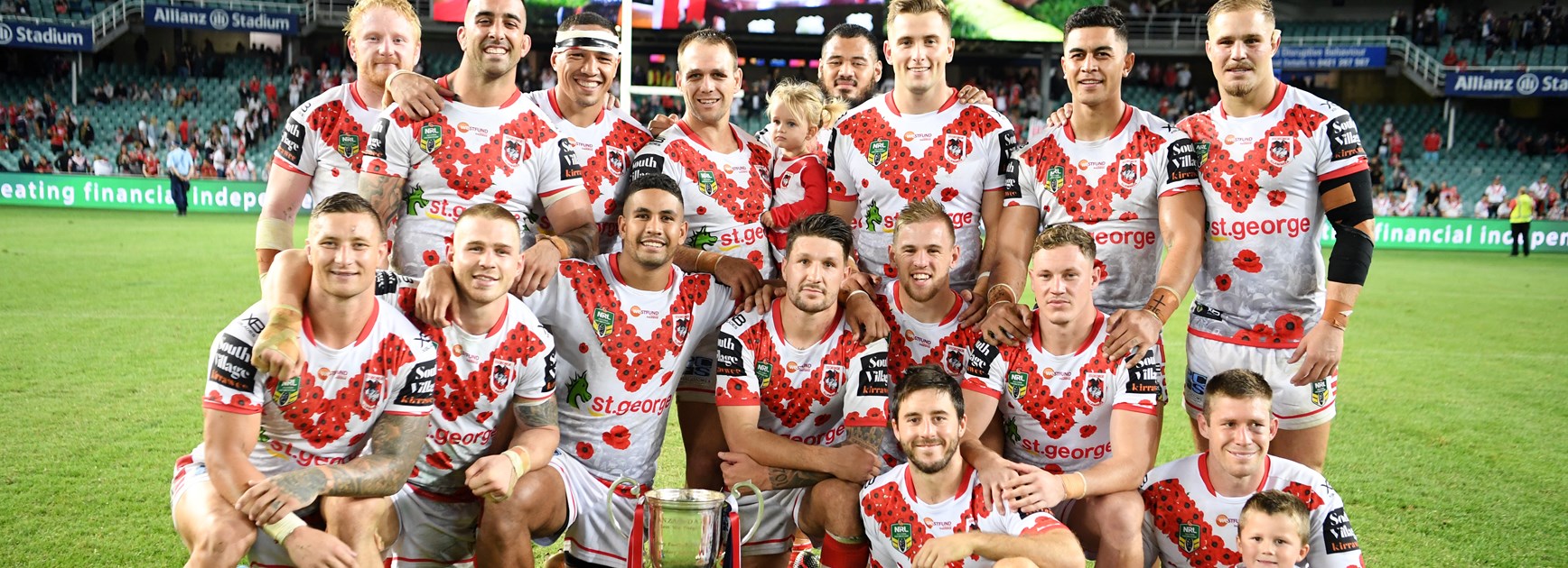The winning 2018 Anzac Day team - the Dragons.
