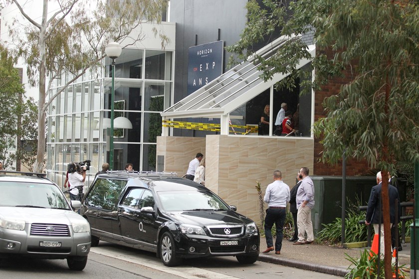 The funeral for Lance Thompson.