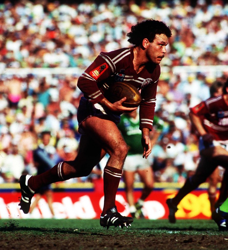 Cliff Lyons during his starring role for Manly in the 1987 grand final.