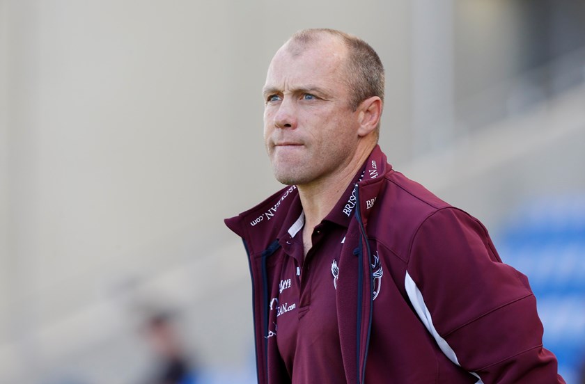 Geoff Toovey coaching Manly in 2014.