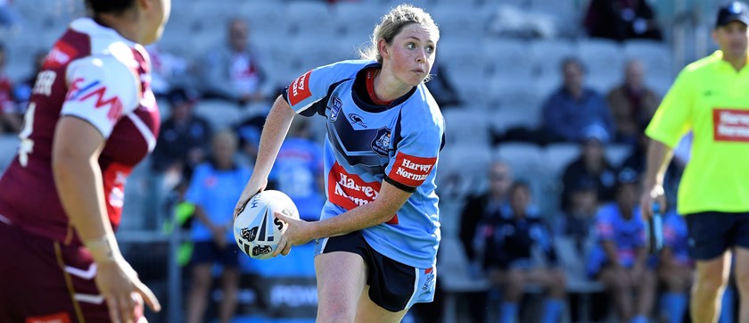 Maddison Studdon in action for NSW in 2017.