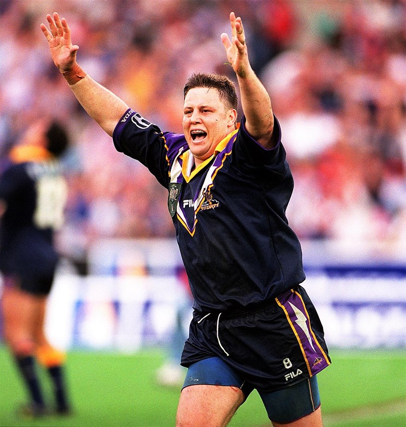 Glenn Lazarus was the first captain of the Storm.