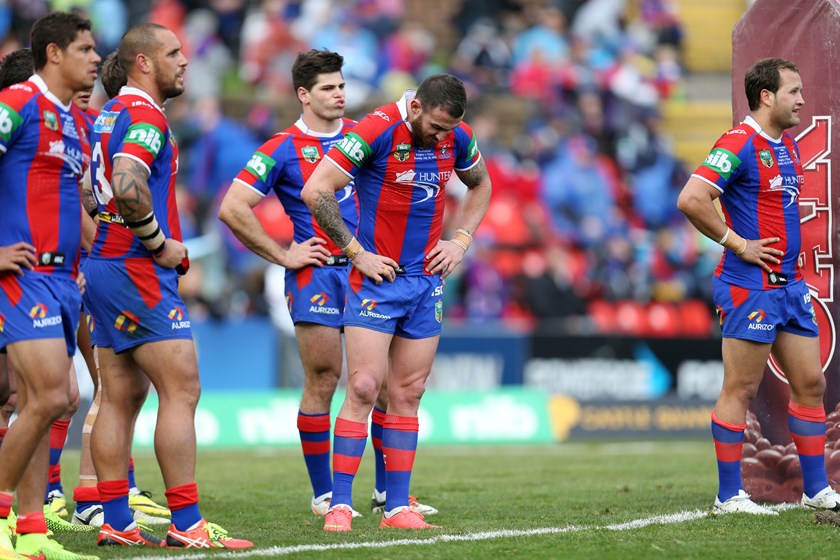 Darius Boyd at the Newcastle Knights in 2014.