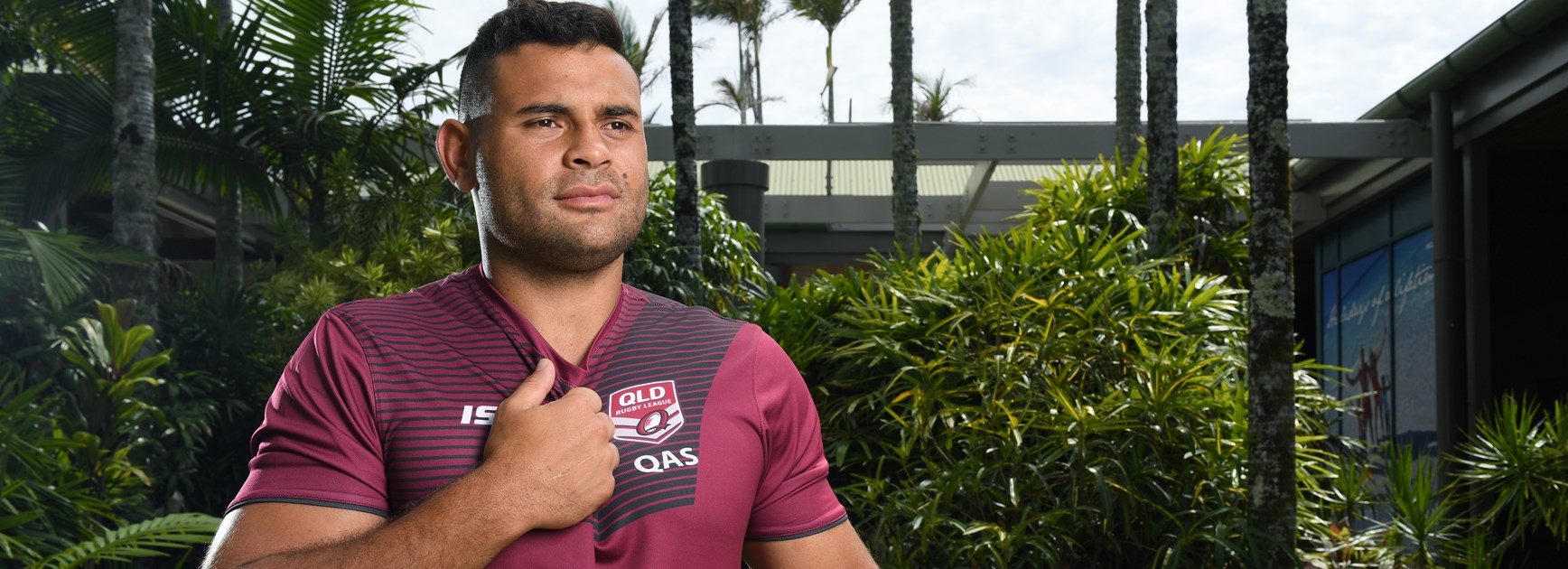 Rhyse Martin at the 2019 Emerging Maroons camp.