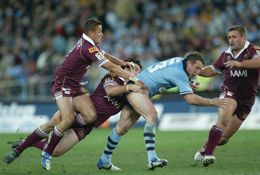 NSW lock Shaun Timmins in the 2004 decider