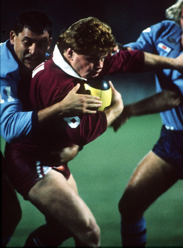 Paul Vautin on the charge for Queensland.