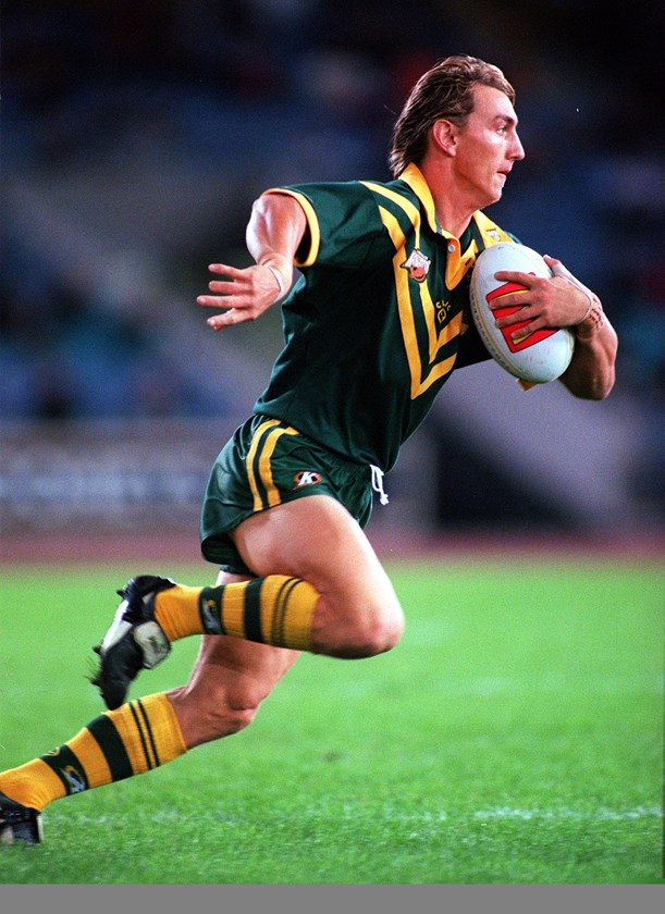 Sharks winger Mat Rogers represented Australia in league and union.