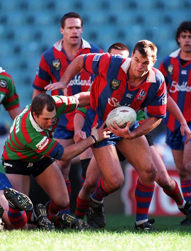 Knights legend Paul Harragon in his playing days.