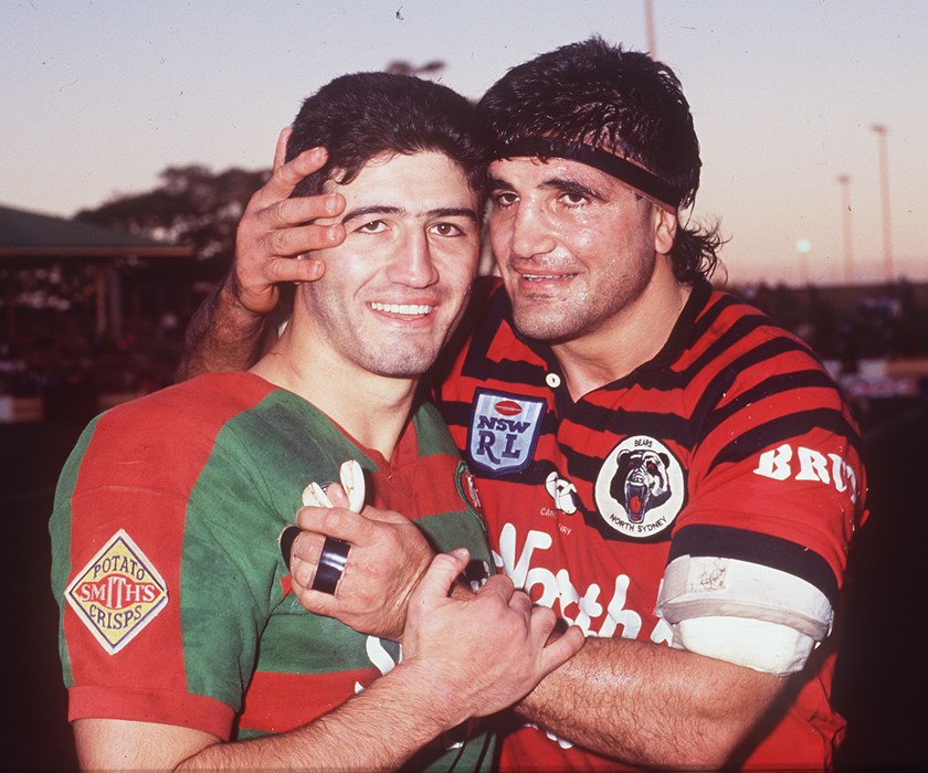 Steve Fenech (L) with older brother Mario.
