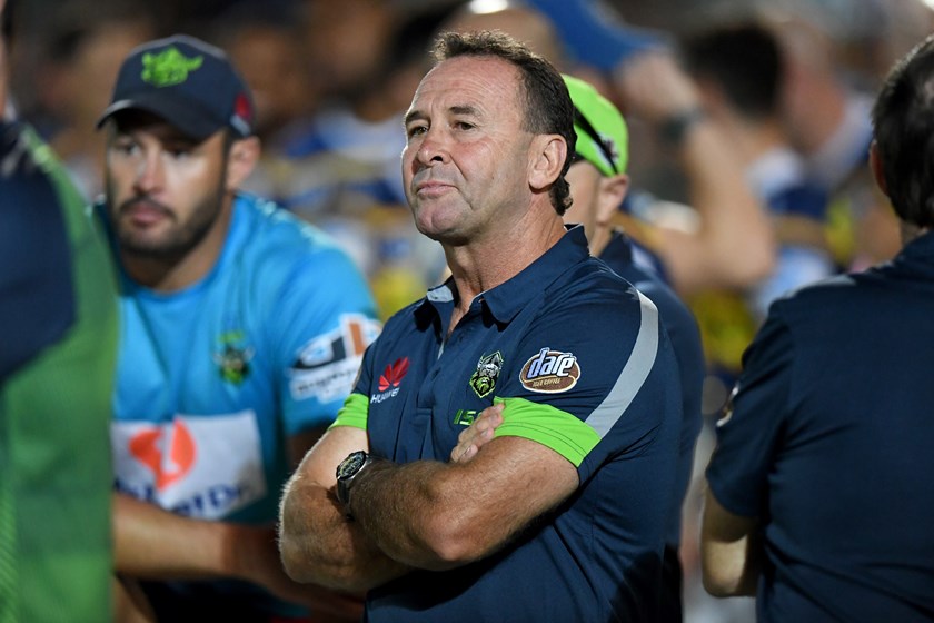 Raiders coach Ricky Stuart.