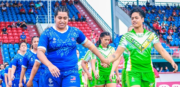 NRLW team mates make history in Pacific Women's debuts