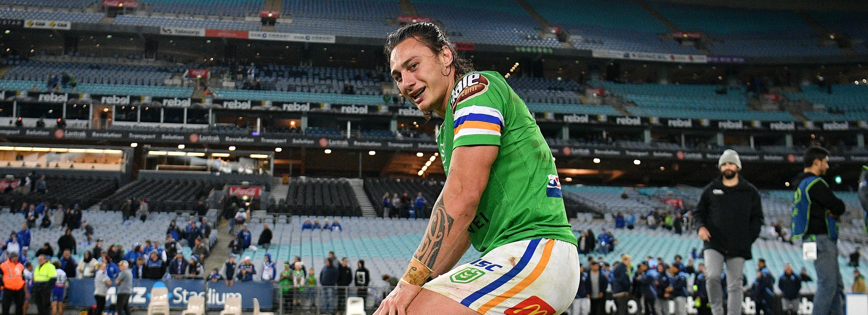 Raiders fullback Charnze Nicoll-Klokstad.