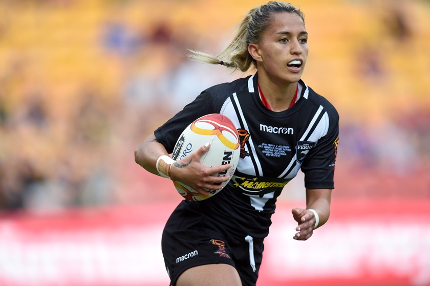 Kiwi Ferns player Apii Nicholls.